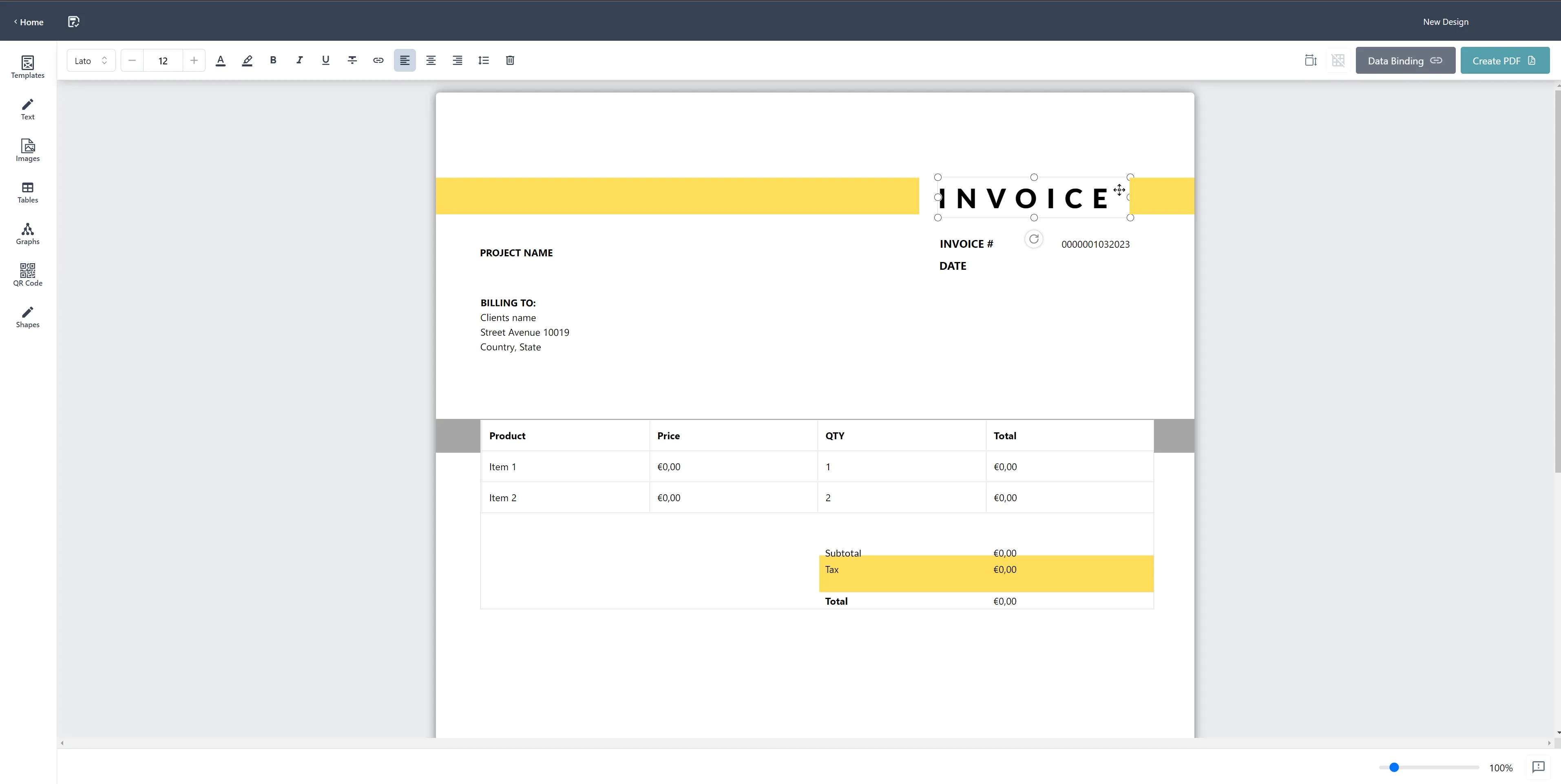 Screenshot van interactieve PDF-interface
